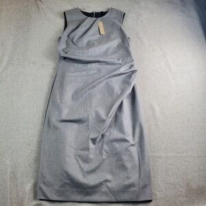 J Crew Sleeveless Rushed Waist Sheath Dress Womens Size 6 Office Career Workwear